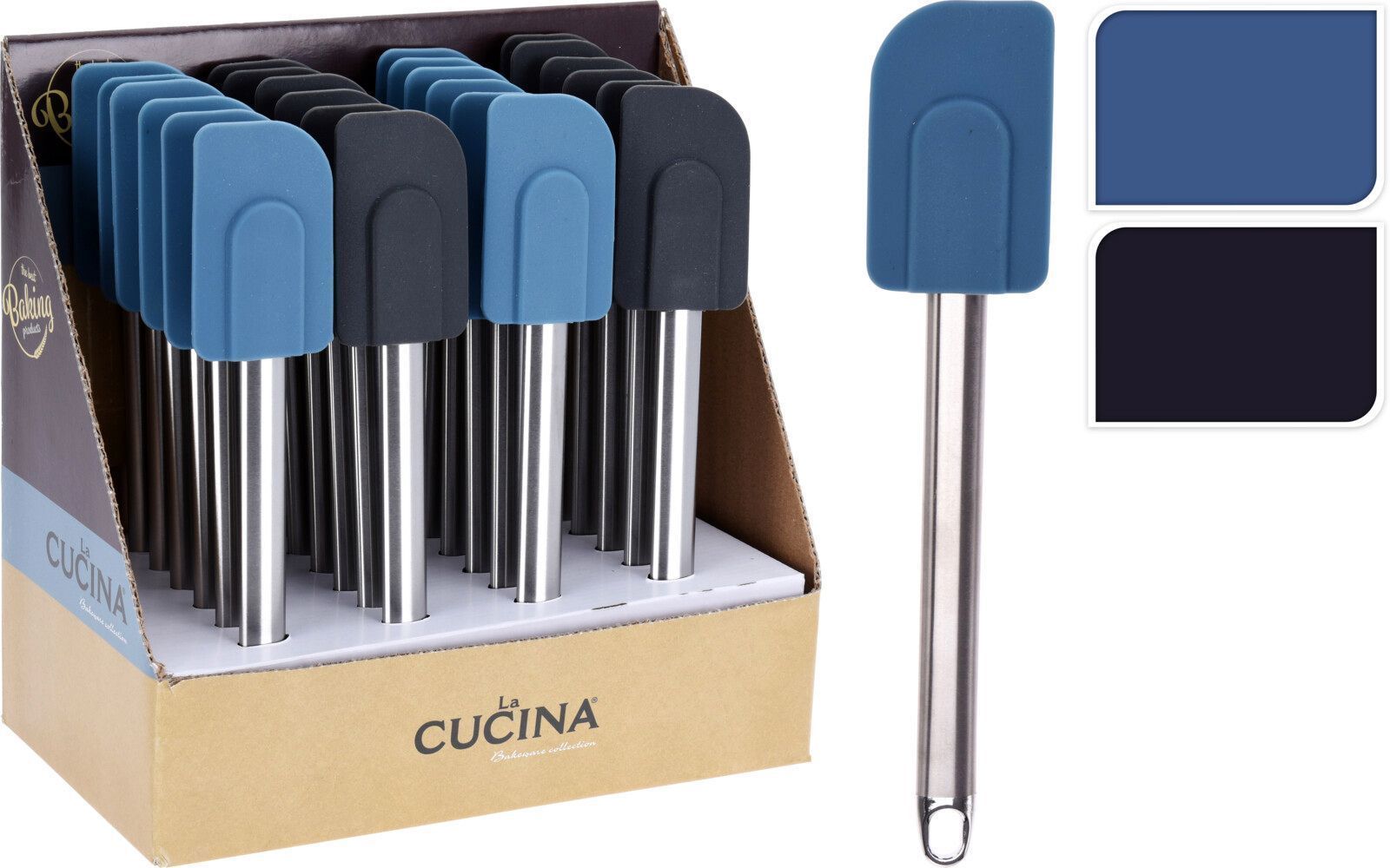 ESPATULA LA CUCINA SILICONA MANGO INOXIDABLE