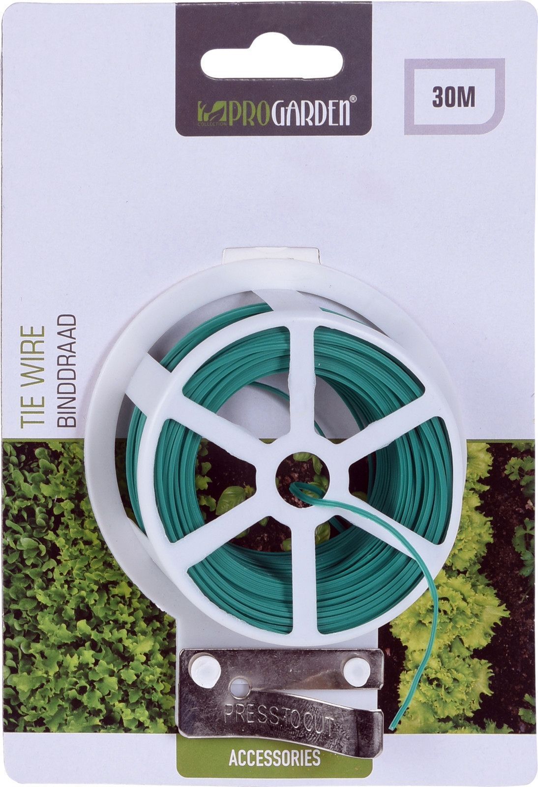 ROLLO ALAMBRE PLANO PLASTIFICADO PROGARDEN  30MTS.