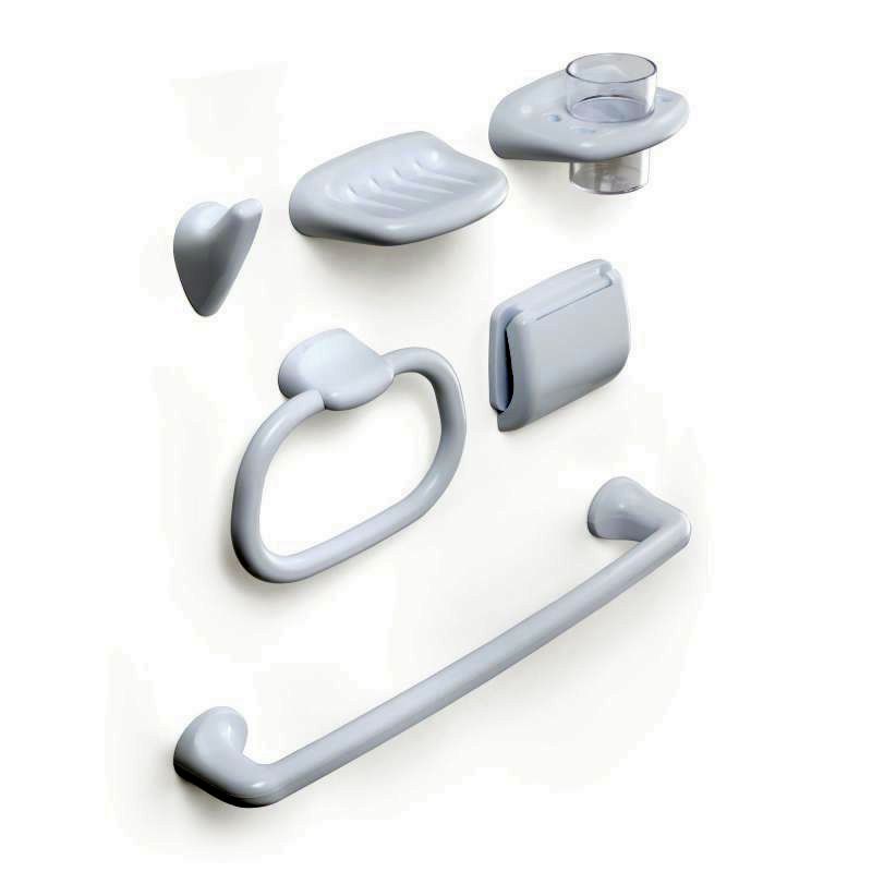 CONJUNTO BAÑO TATAY OLYMPIA BLANCO 6PZAS