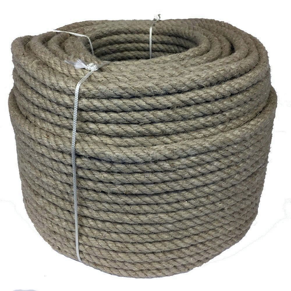 CUERDA DE CAÑAMO  4 MM  (ROLLO 200 MTS.)