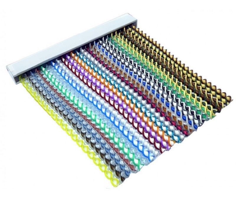 CORTINA ESPIRAL N 2 MARRON/BEIG 90X205