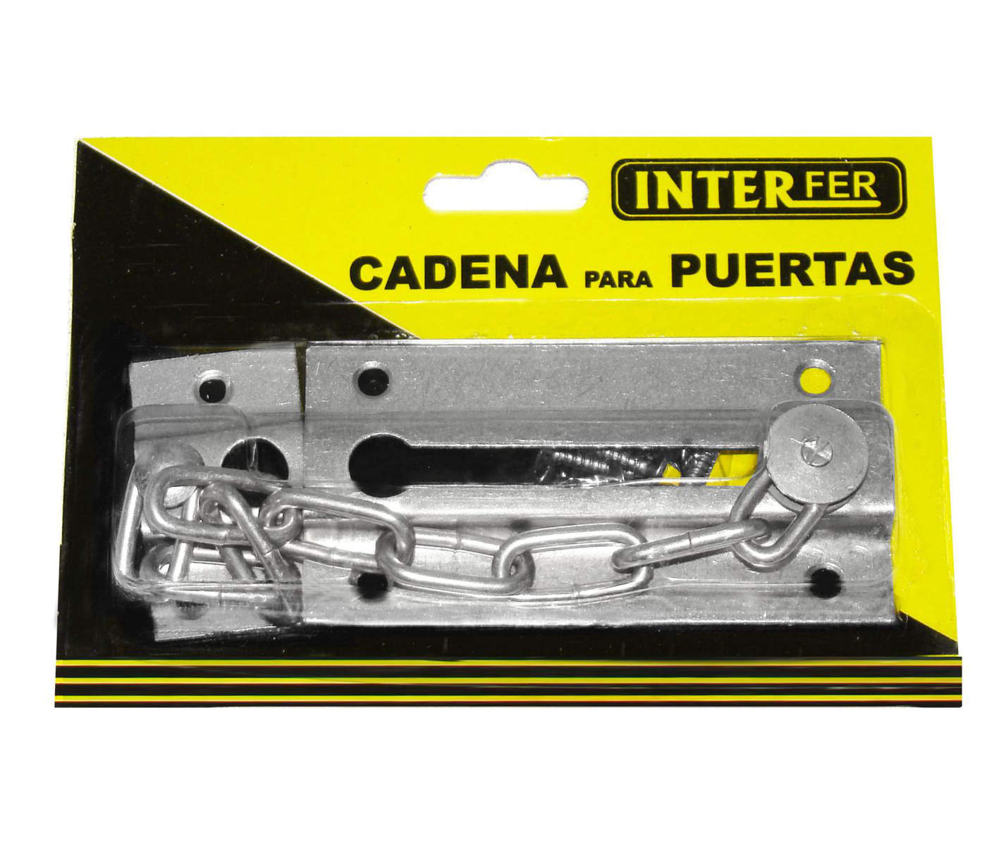 CADENA PUERTA INTERFER NIQUELADA