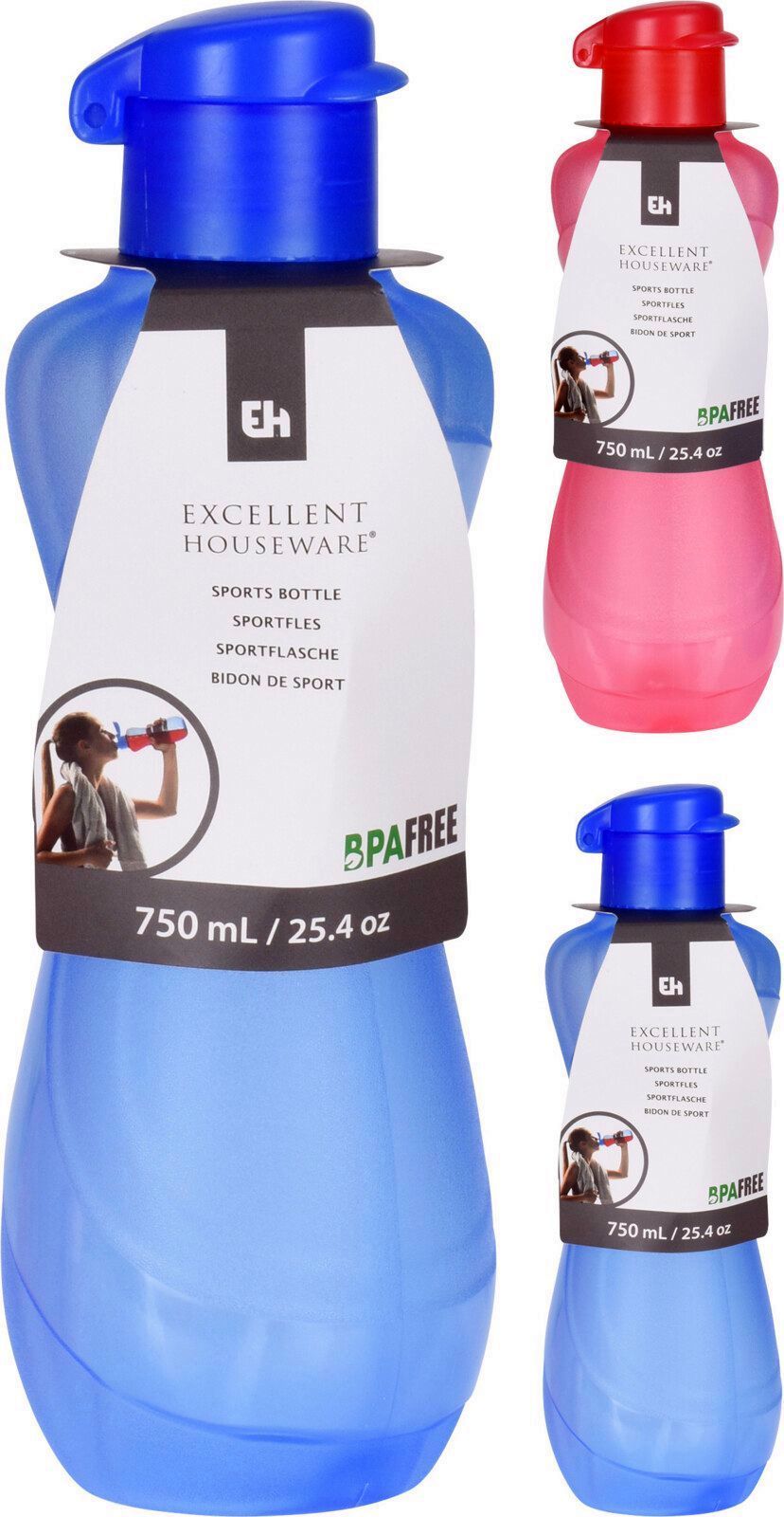 BOTELLA DE PLASTICO EXCELLENTH  DEPORTE 750 ML.