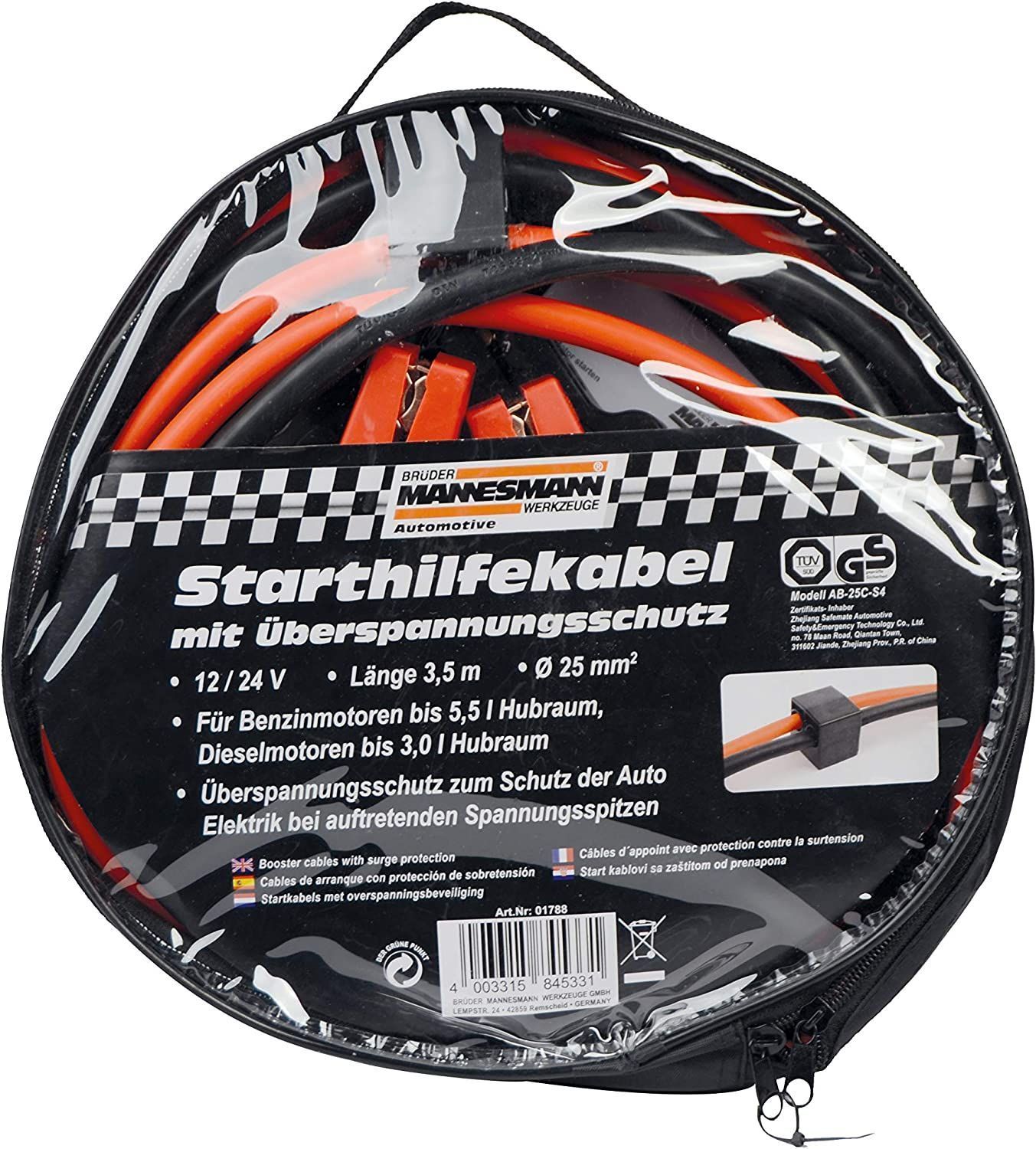 CABLE ARRANQUE DE BATERIA 16 MM. 12/24V.