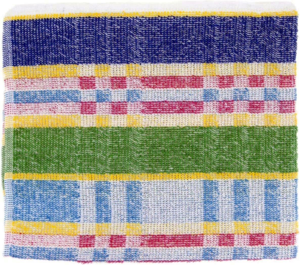 PAÑO RIZO CUADROS 50X50CMS.  12UDS.