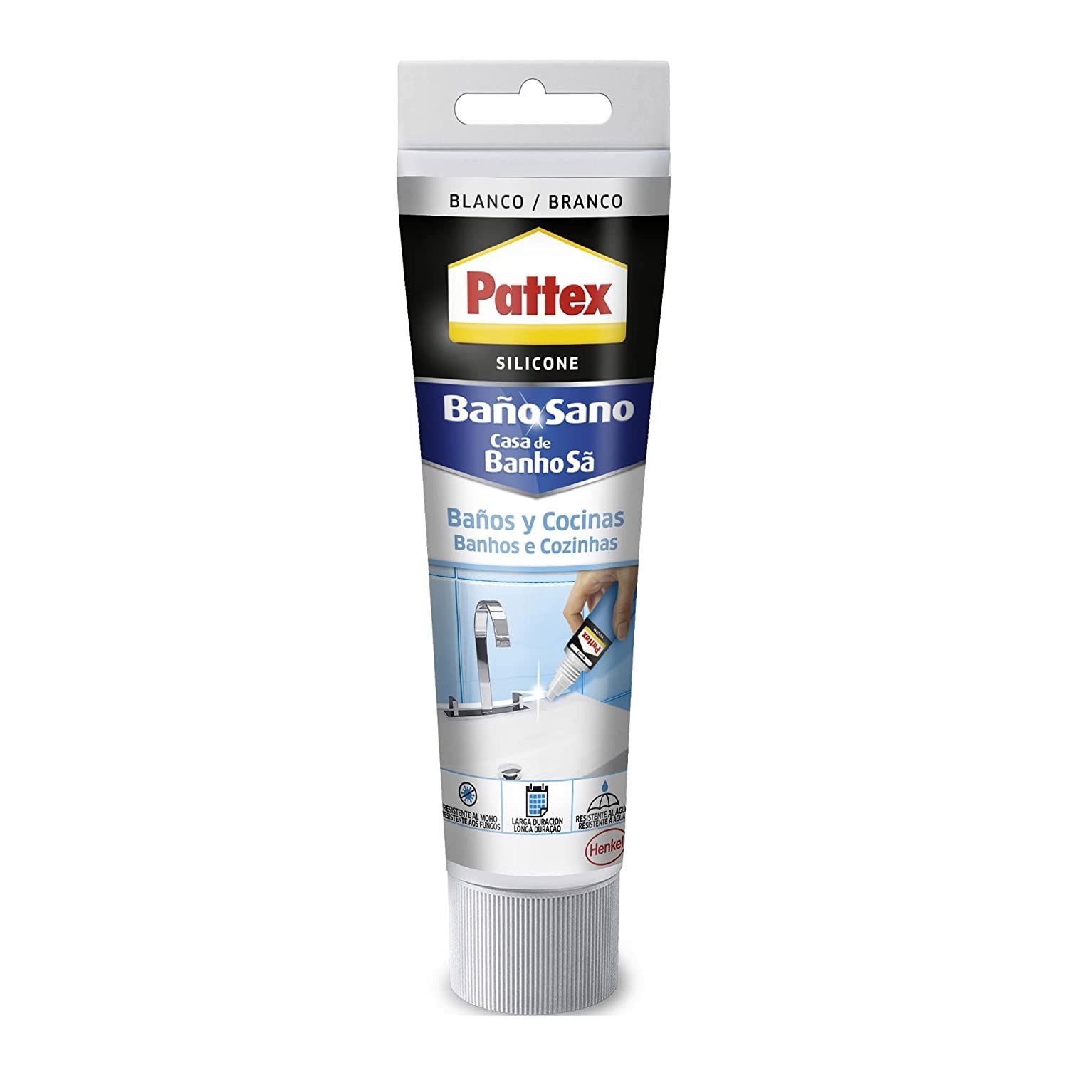 SILICONA BAÑOCOCINA 50ML BLANCA   PATTEX