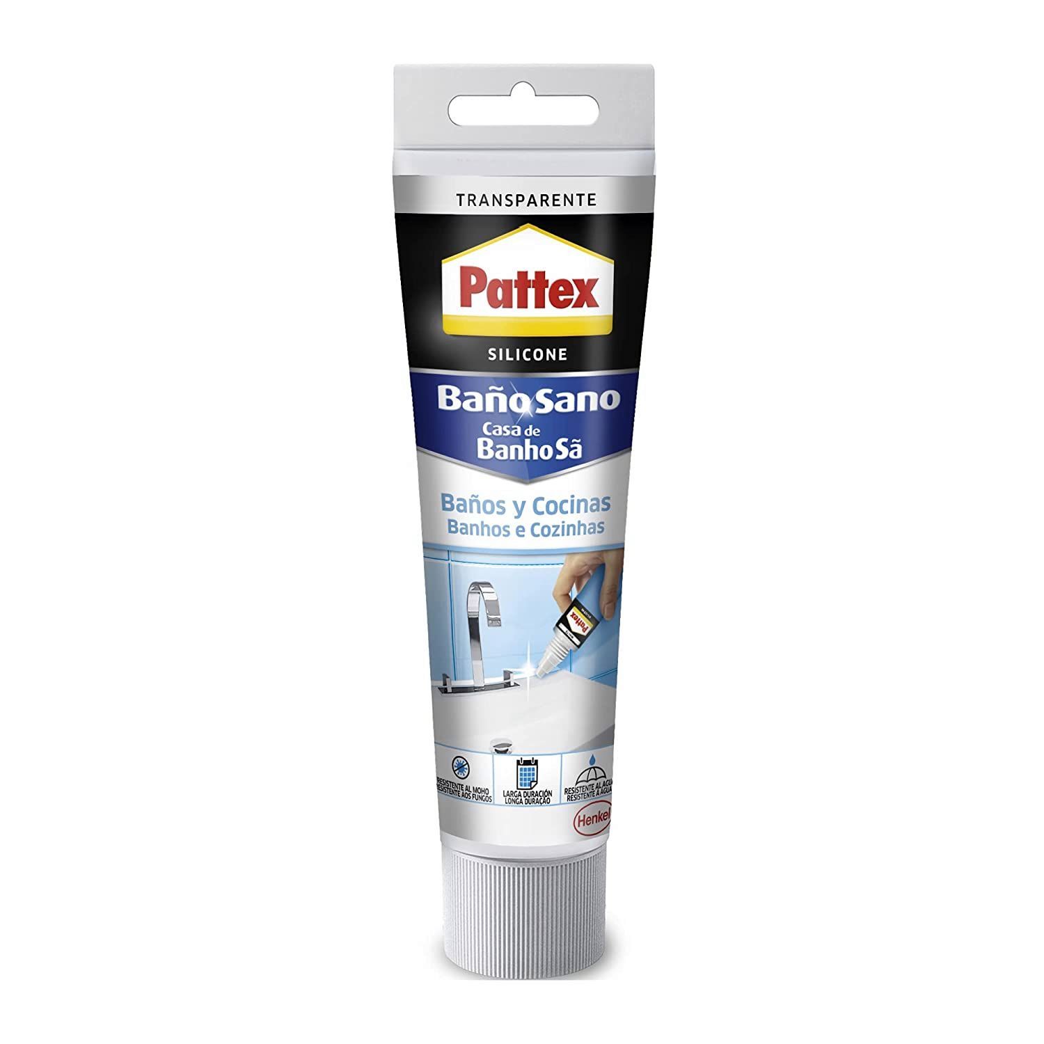 SILICONA BAÑOCOCINA 50ML TRANSPARENTE  PATTEX
