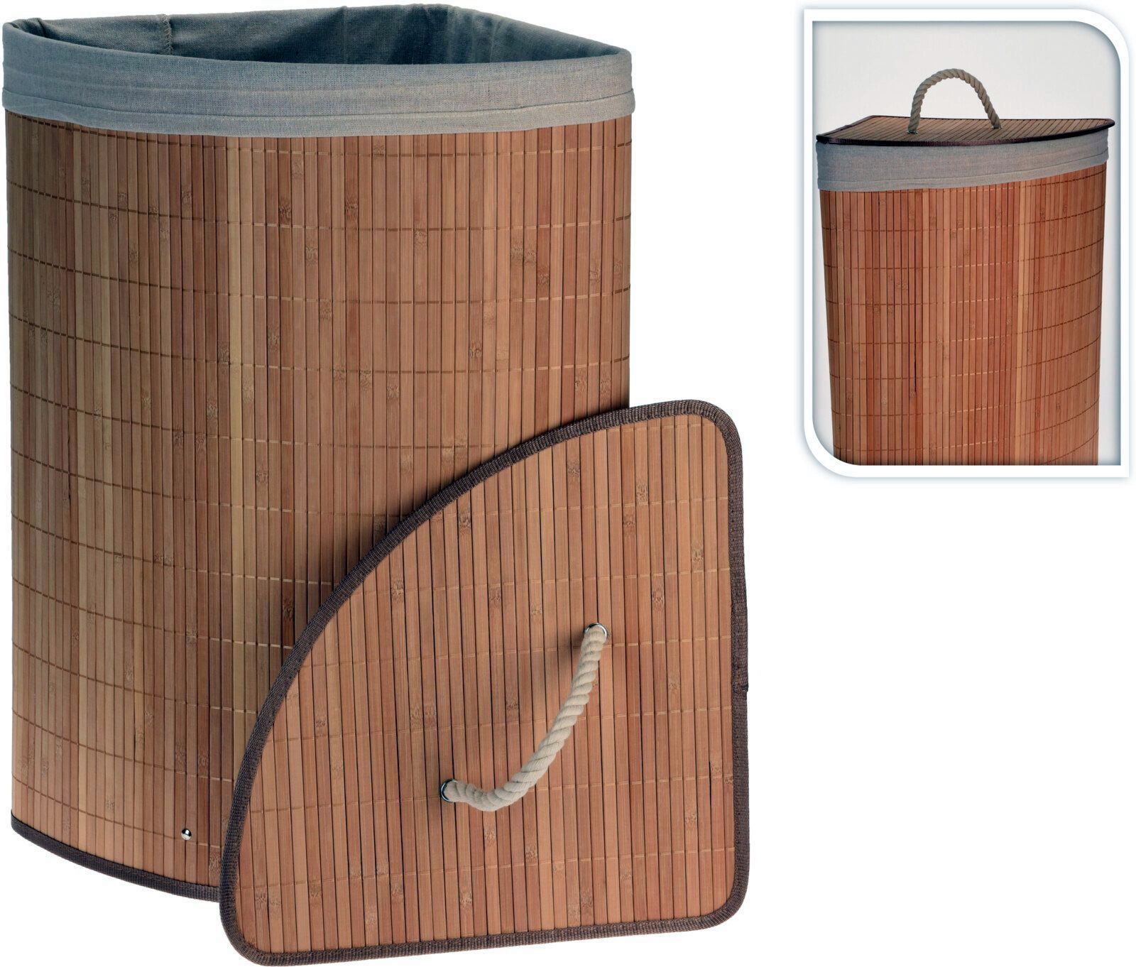 CESTA BAMBU KOOP ESQUINERA ROPA 60 CMS.