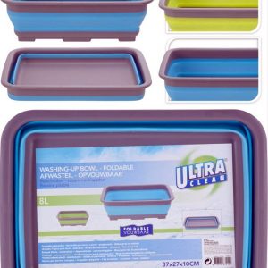 BARREÑO PLEGABLE 8LT. 37X27X12CM. ULTRACLEAN
