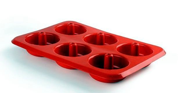 MOLDE SILICONA DONUTS 6 CAVIDADES IBILI
