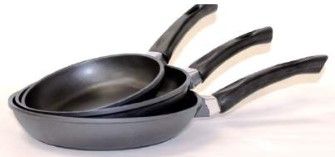 SARTENES ALUMINIO FUNDIDO ANTIADHERENTES (LOTE 3 UDS.) 18, 22 Y 24 CMS.