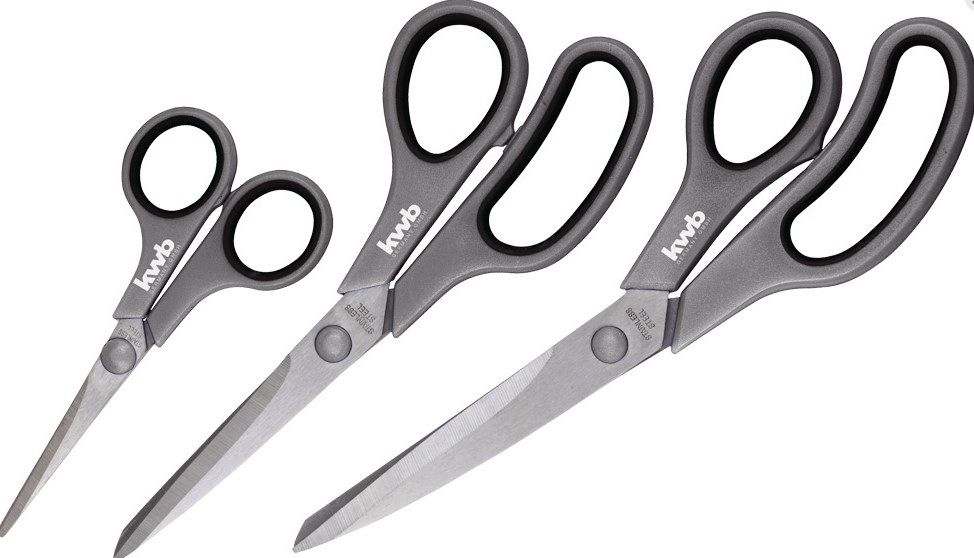 JUEGO 3 TIJERAS INOX (140, 210, 250 MM.) KWB