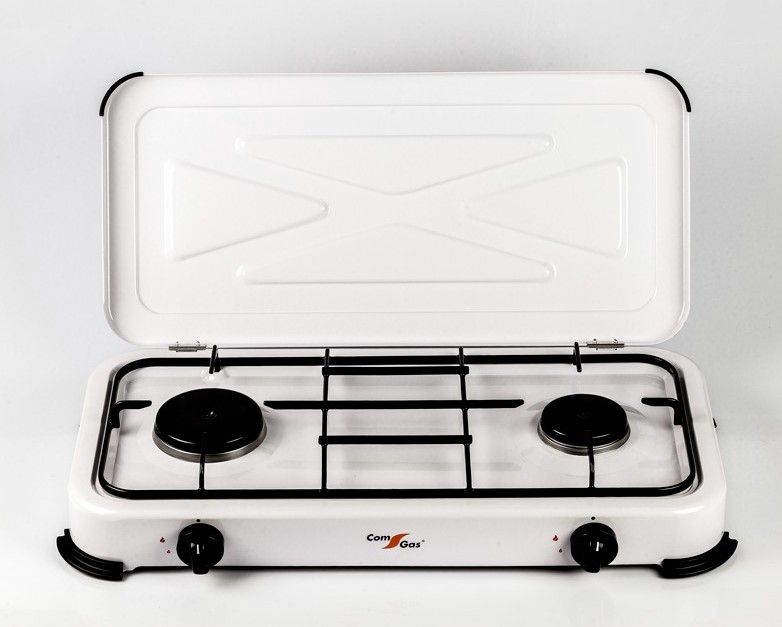 COCINA PORTATIL 2 FUEGOS CON TAPA COMGAS