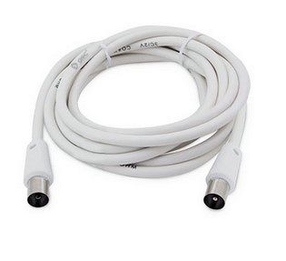 CABLE COAXIAL GSC 3C2V MACHO A HEMBRA BLANCO 1'5MTS.