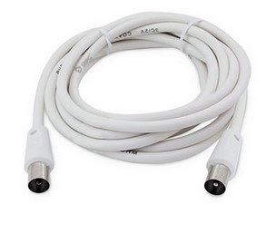 CABLE COAXIAL GSC 3C2V MACHO A HEMBRA BLANCO 2'5MTS.