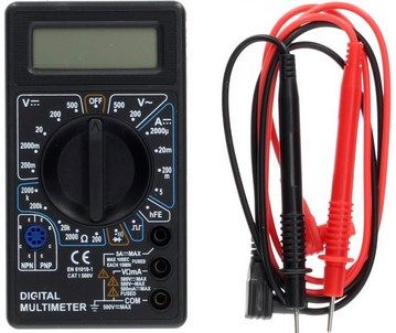 MULTIMETRO DIGITAL CON PUNTAS Y CABLE GSC