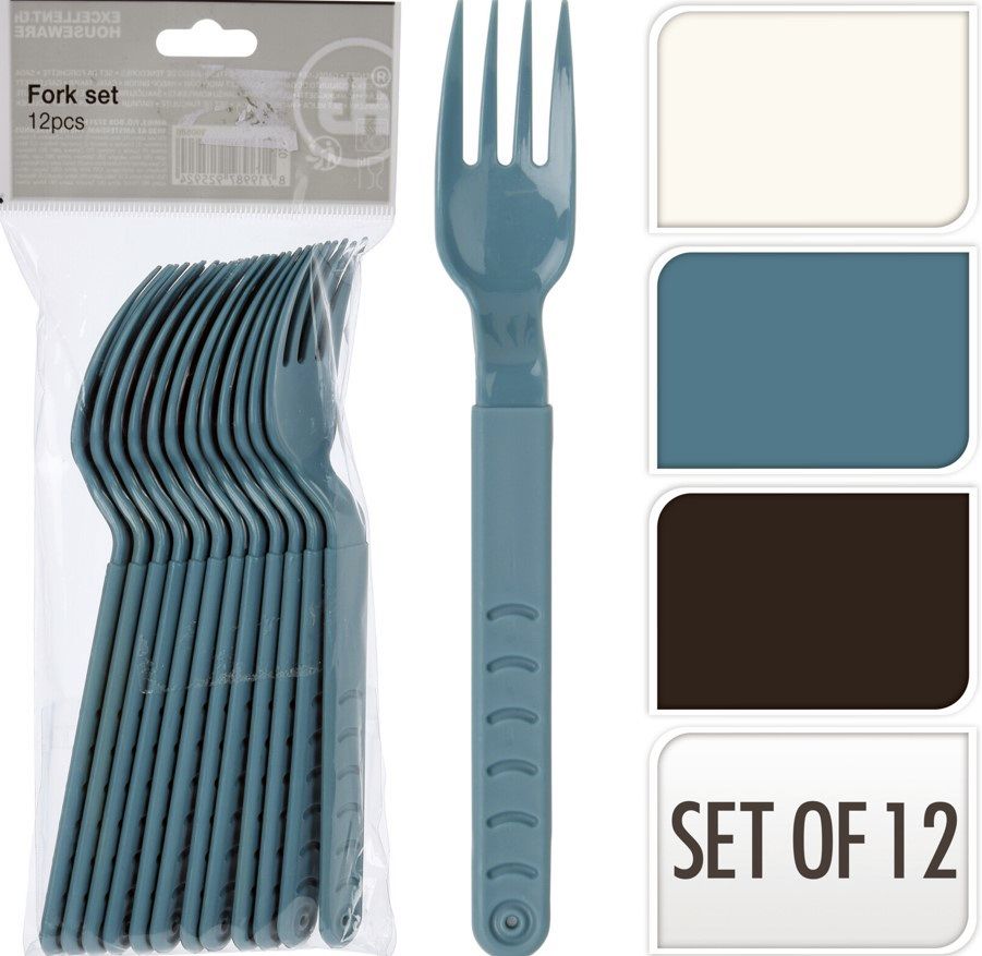 TENEDOR PLASTICO SET 12 UND. EXCELLENTH