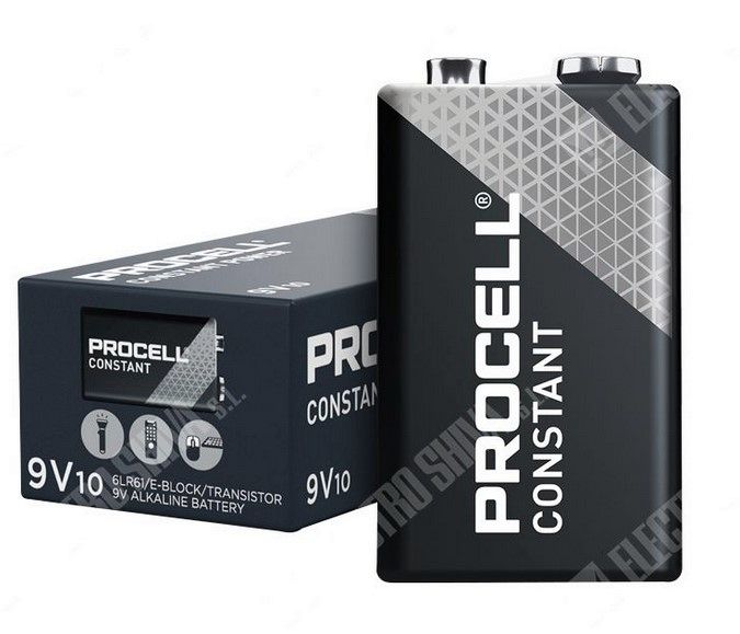 PILA ALCALINA 9V (CAJA 10 UDS.) PROCELL