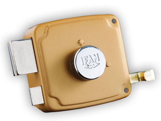 CERRADURA SOBREPONER IFAM 125 100MM. IZDA. CIL.REDONDO