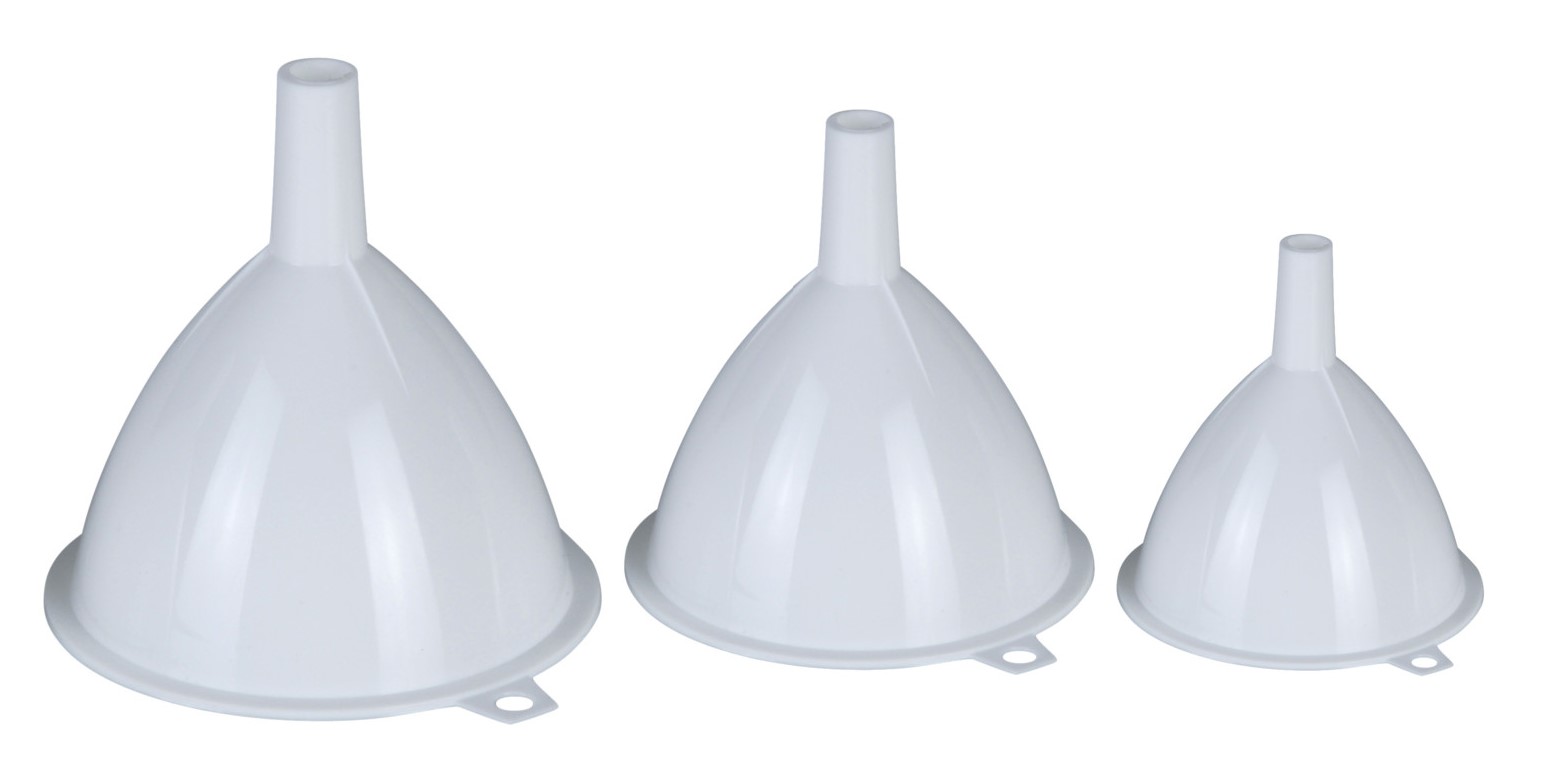 EMBUDOS EXCELLENTH DE PLASTICO PEQUEÑOS (SET 3 UDS.)