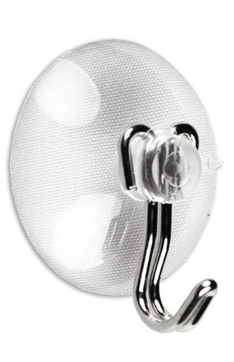 PERCHA VENTOSA B50800H C/GANCHO ACERO 30MM. (BL.2 UDS.) BRINOX
