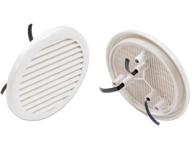 REJILLA VENTILACION B72700B CIRCULAR C/MOSQUITERA 100130MM. BRINOX