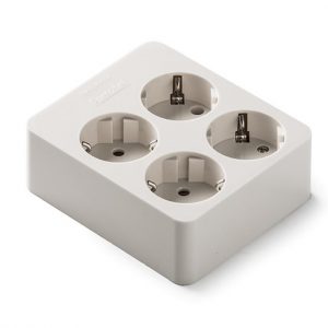 BASE MULTIPLE 4 TOMAS 16A T.T. SIN CABLE REF.:2504