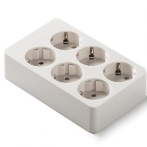 BASE MULTIPLE 6 TOMAS 16A T.T. SIN CABLE REF.:2506