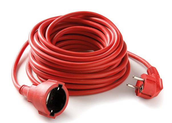 PROLONGADOR ELECTRICO 16A 3X1'5 ROJO 10M. 2987