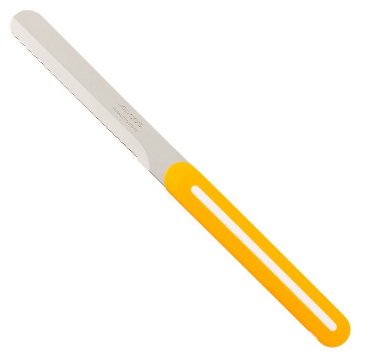 CUCHILLO ARCOS MESA NARANJA/BLANCO 373656 (100 MM)