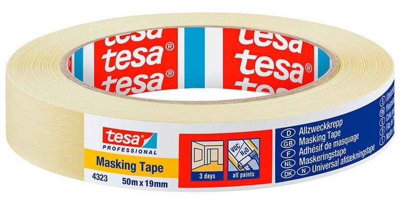 CINTA DE PINTOR TESA KREPP 19 MM. (ROLLO 50 MTS.)