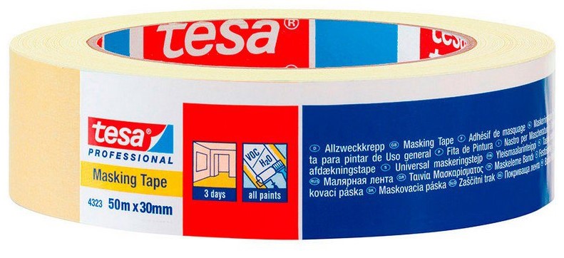 CINTA DE PINTOR TESA KREPP 30 MM. (ROLLO 50 MTS.)