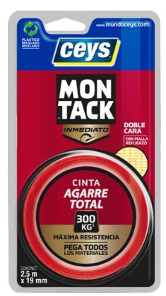CINTA DOBLE CARA CEYS MONTACK 2'5MTS.X19MM