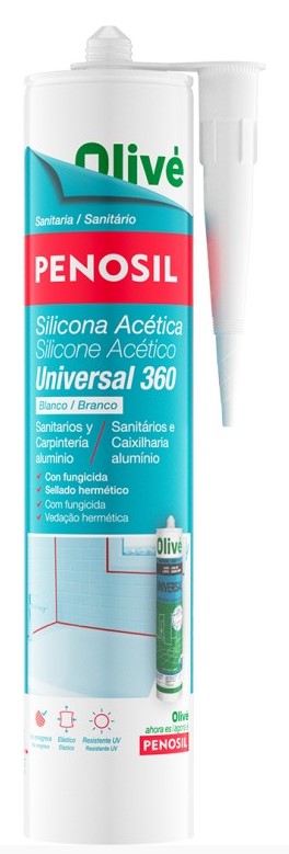 SILICONA  ACIDA PENOSIL BLANCA 280ML.