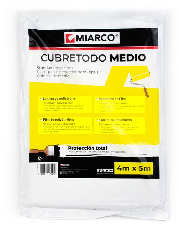 CUBRETODO MIARCO POLIETILENO MEDIO 4X5 MTS.
