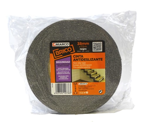 CINTA ANTIDESLIZANTE MIARCO AMARILLA/NEGRA 25MMX5MT