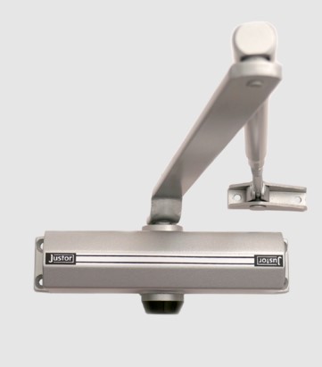 CIERRAPUERTAS JUSTOR CH 45PR PLATA (HOJA 125CM100 KG)