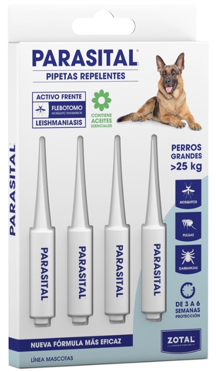 PIPETA PARASITAL PERROS GRANDES (B/4X5ML.) ZOTAL