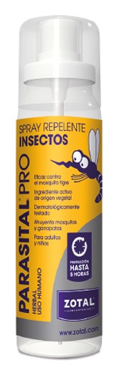 REPELENTE PARASITAL SPRAY ANTIMOSQUITOS 100ML. ZOTAL