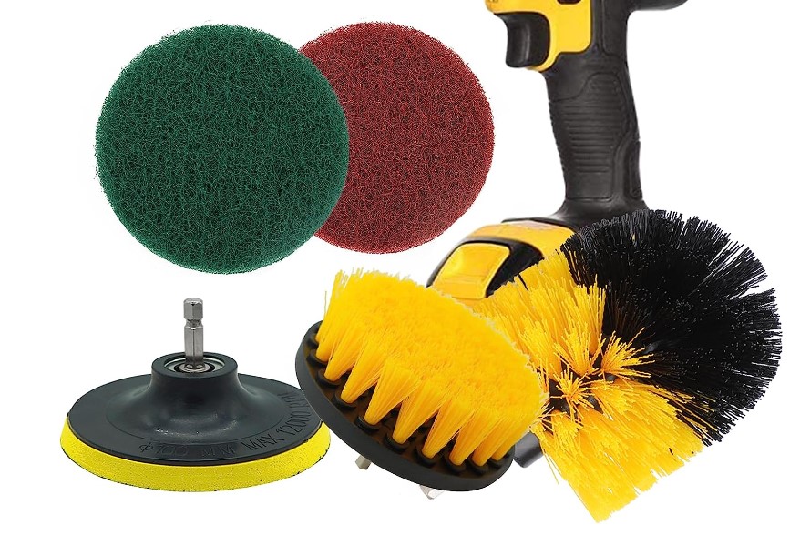 JUEGO LIMPIEZA RZTOOLS PARA TALADRO 7 PZAS.