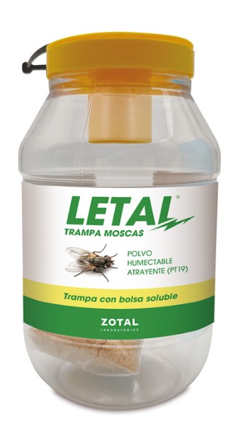 TRAMPA MOSCAS LETAL 1 LT. + SOBRE ATRAYENTE 20GRS. ZOTAL