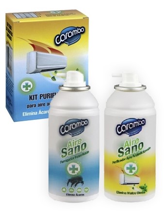 KIT PURIFICADOR AIRE ACONDICIONADO 150ML.  CARAMBA