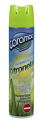 AMBIENTADOR CARAMBA REPELENTE MOSQUITOS CITRONELA 400ML.