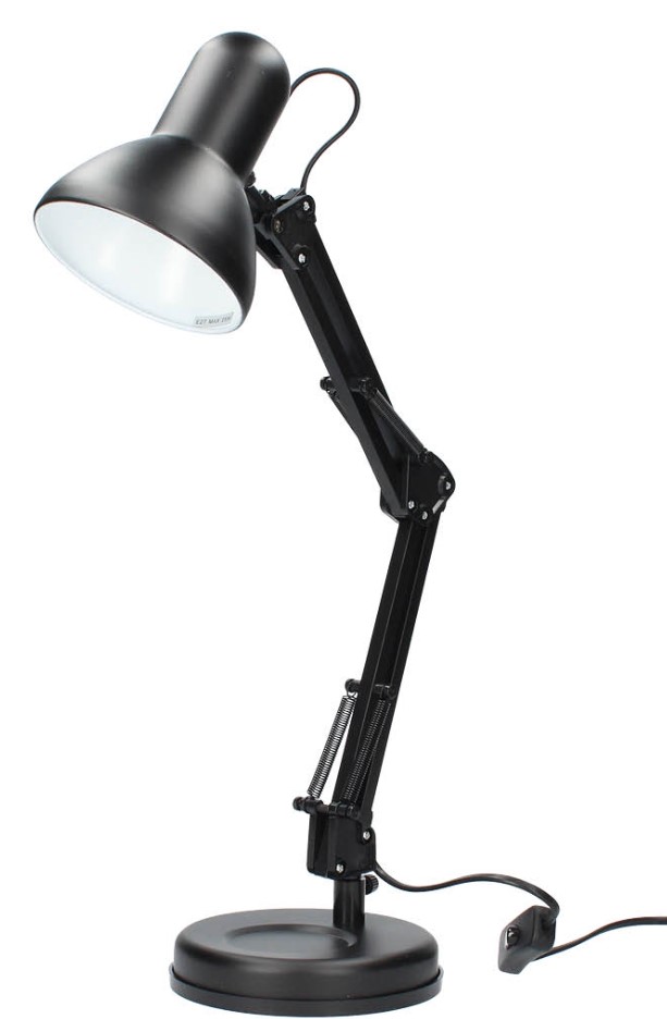 FLEXO SOBREMESA TRADITION E27 40W. NEGRO