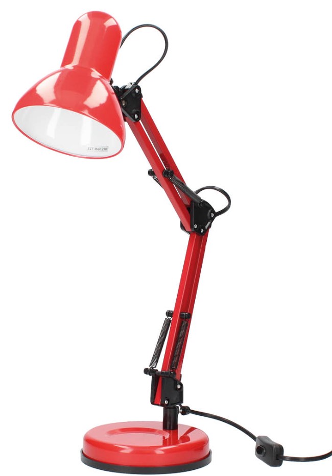 FLEXO SOBREMESA TRADITION E27 40W. ROJO
