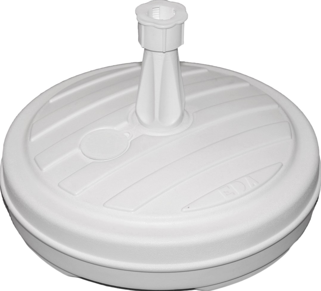 BASE SOMBRILLA PLASTICO RELLENABLE 13 LITROS BLANCA