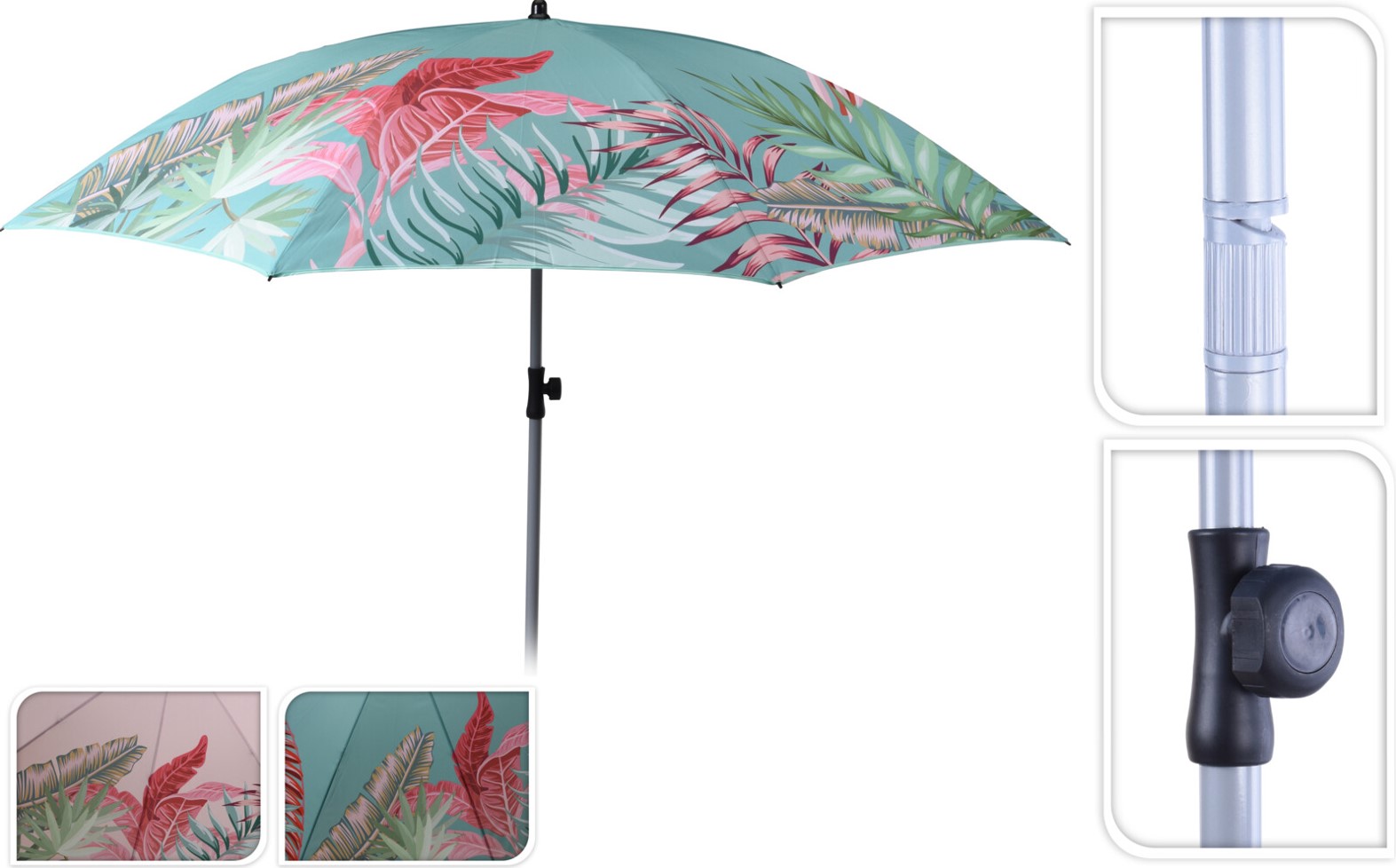 SOMBRILLA PLAYA AZUL ESTAMPADA 200CM. PROBEACH