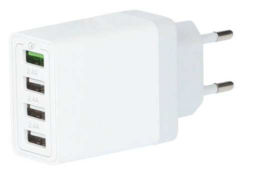 CARGADOR GSC 4 USB 1XQC3.0 + 3X2.4A