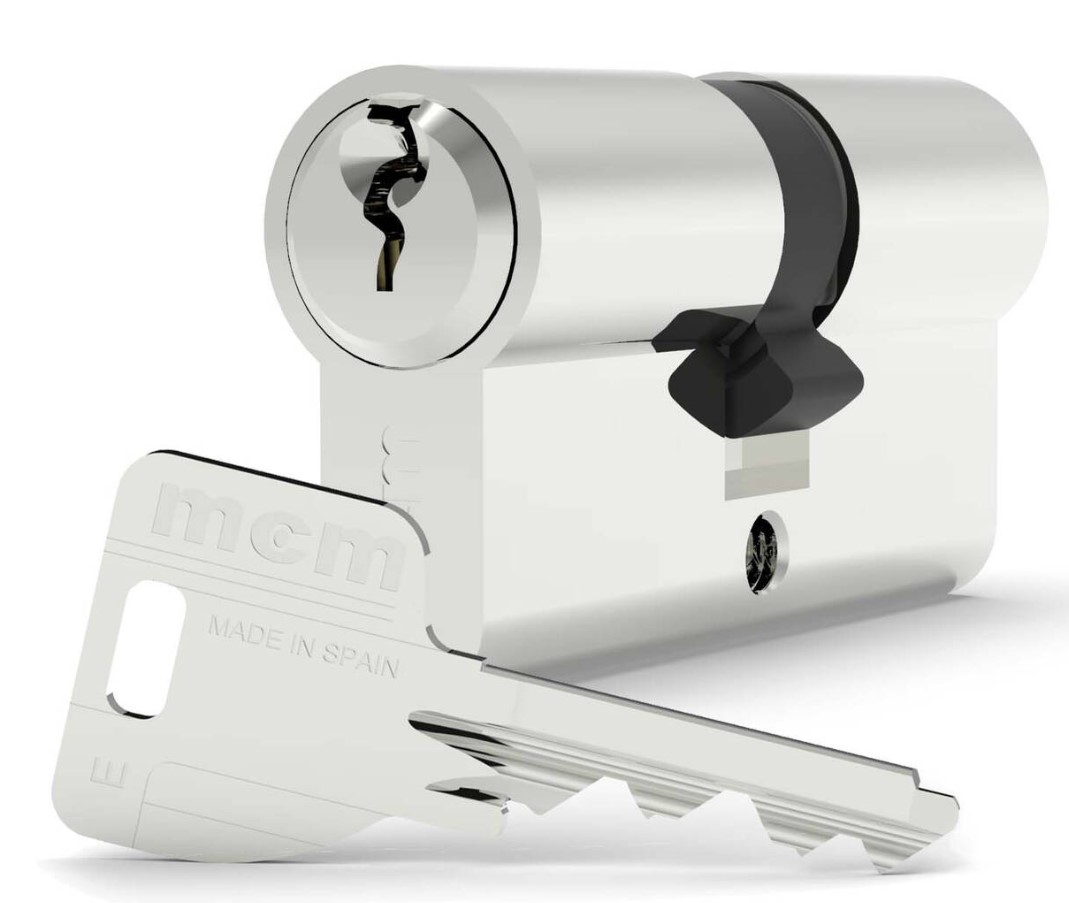 CILINDRO MCM NIQUEL 70MM. 35X35 LEVA LARGA