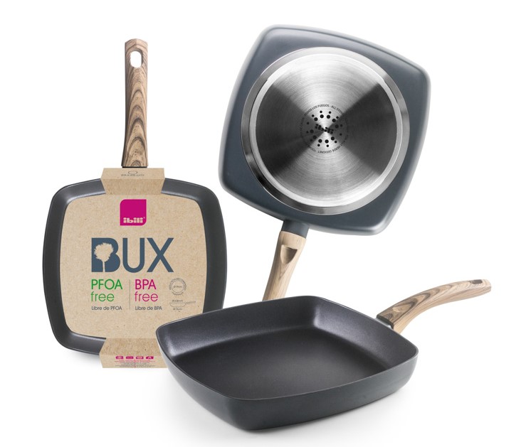 GRILL ALUMINIO IBILI BUX 26X26 CMS.